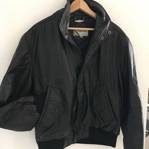 Vintage leather members only jacket !!